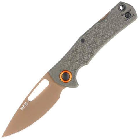 Nóż składany MKM Lov OD Green FRN, Tan Top Shield N690 by Jesper Voxnæs (MK LV-PGR) MKM - Maniago Knife Makers
