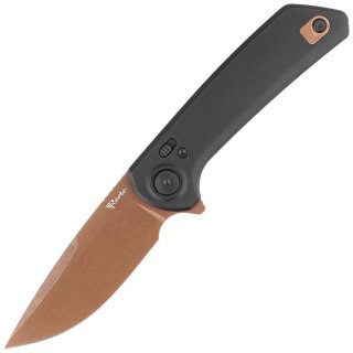 Nóż składany Reate PL-XF-A-10 Black Aluminium, Bronze PVD Nitro-V Reate Knives