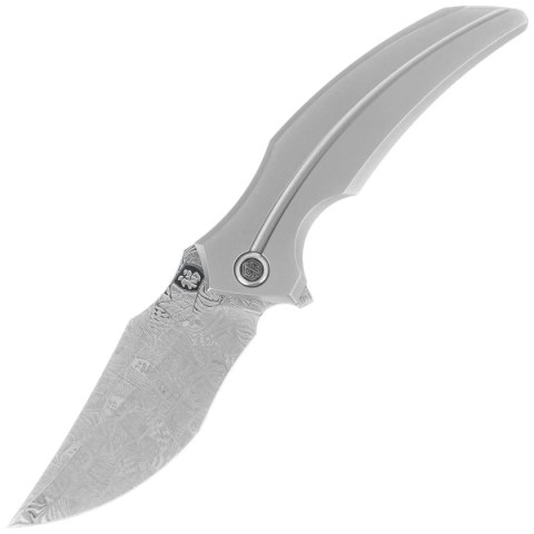 Nóż składany RikeKnife S05 Grey Titanium, Mosaic Damascus (RK-S05) RikeKnife Co. Ltd.
