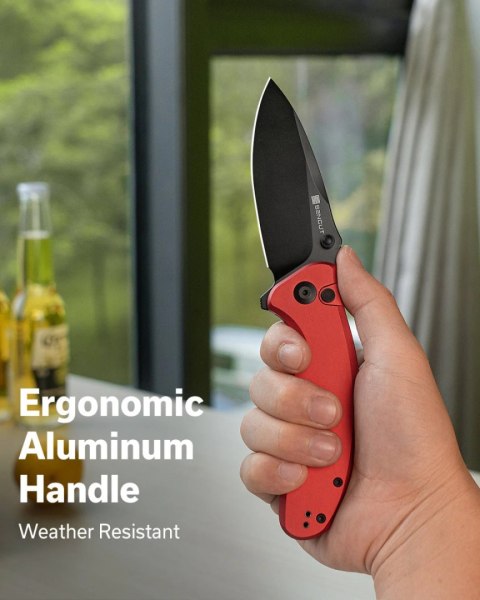 Nóż składany Sencut Cybrix Red Aluminium, Black 9Cr18MoV (S23098A-3) Sencut by We Knife