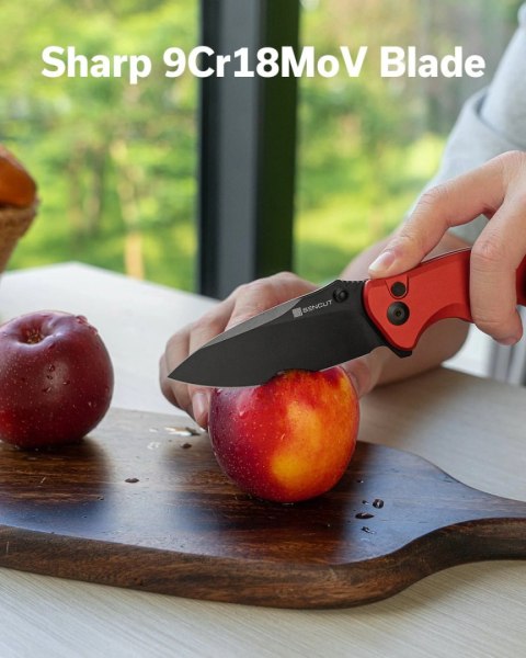 Nóż składany Sencut Cybrix Red Aluminium, Black 9Cr18MoV (S23098A-3) Sencut by We Knife