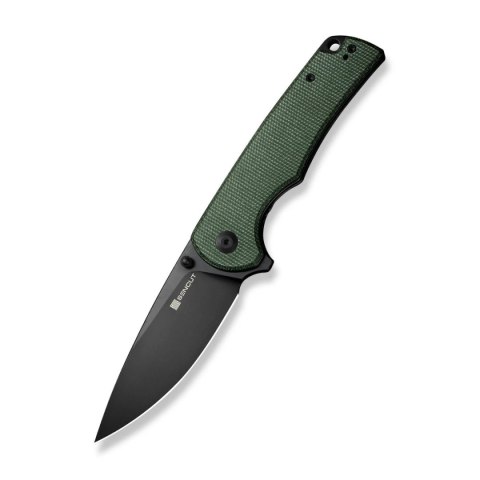 Nóż składany Sencut Praktisk Green Canvas Micarta, Black 9Cr18MoV (S24019-3) Sencut by We Knife