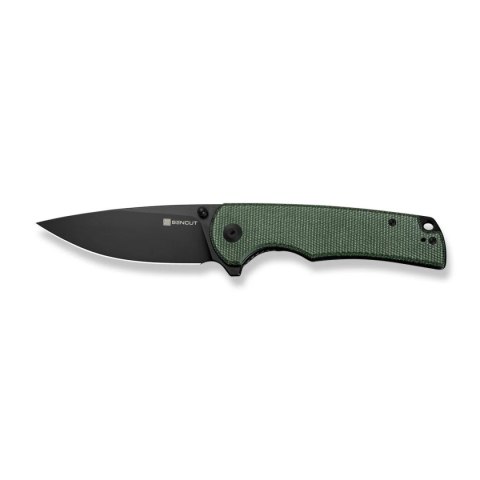 Nóż składany Sencut Praktisk Green Canvas Micarta, Black 9Cr18MoV (S24019-3) Sencut by We Knife
