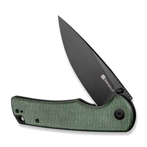 Nóż składany Sencut Praktisk Green Canvas Micarta, Black 9Cr18MoV (S24019-3) Sencut by We Knife