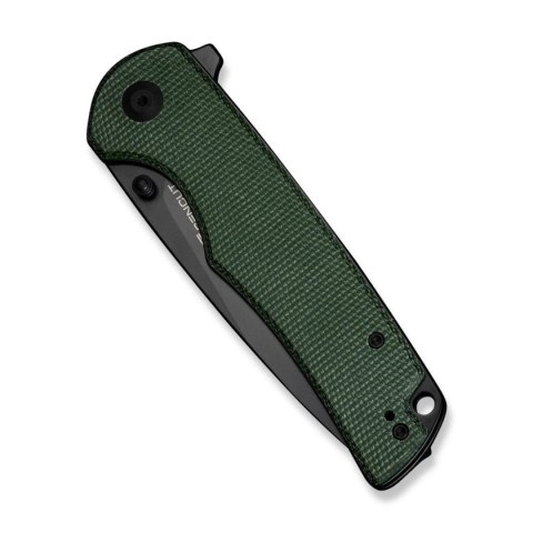 Nóż składany Sencut Praktisk Green Canvas Micarta, Black 9Cr18MoV (S24019-3) Sencut by We Knife