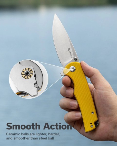 Nóż składany Sencut Praktisk Yellow G10, Satin 9Cr18MoV (S24019-2) Sencut by We Knife