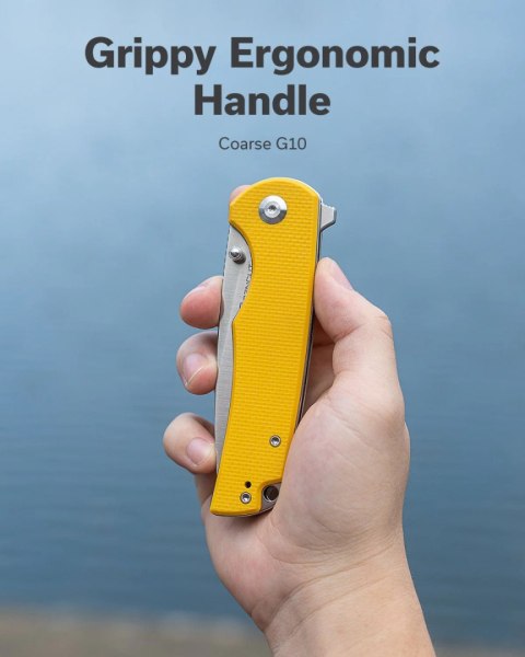 Nóż składany Sencut Praktisk Yellow G10, Satin 9Cr18MoV (S24019-2) Sencut by We Knife