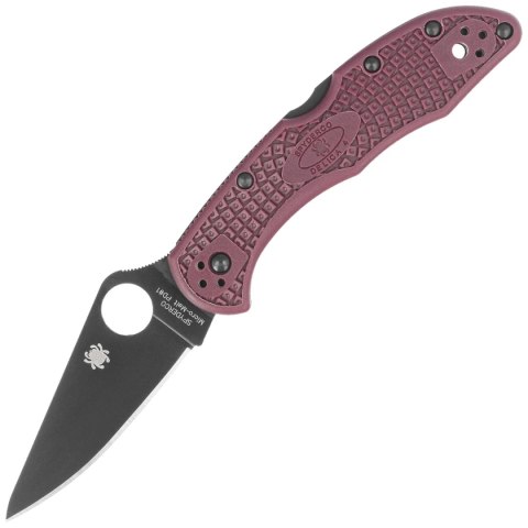 Nóż składany Spyderco Delica 4 Sprint Run Burgundy FRN, TiCN Micro-Melt PD#1 by Sal Glesser (C11BGBKP) Spyderco Inc.