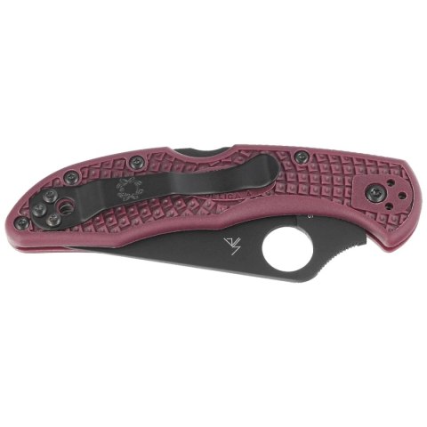 Nóż składany Spyderco Delica 4 Sprint Run Burgundy FRN, TiCN Micro-Melt PD#1 by Sal Glesser (C11BGBKP) Spyderco Inc.