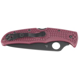 Nóż składany Spyderco Endura 4 Sprint Run Burgundy FRN, TiCN Micro-Melt PD#1 by Sal Glesser (C10BGBKP) Spyderco Inc.