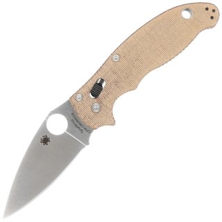 Nóż składany Spyderco Manix 2 Brown Canvas Micarta, Satin CPM Cru-Wear by Eric Glesser (C101MPCW2) Spyderco Inc.
