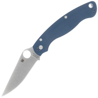 Nóż składany Spyderco Military 2 Cobalt Blue G10, Satin CPM SPY27 by Sal, Eric Glesser (C36GPCBL2) Spyderco Inc.