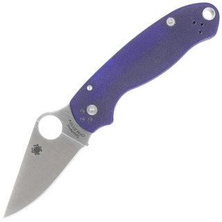 Nóż składany Spyderco Para 3 Cobalt Blue G10, Satin CPM SPY27 by Sal, Eric Glesser (C223GPCBL) Spyderco Inc.