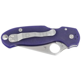 Nóż składany Spyderco Para 3 Cobalt Blue G10, Satin CPM SPY27 by Sal, Eric Glesser (C223GPCBL) Spyderco Inc.