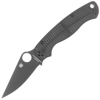 Nóż składany Spyderco Para Military 2 Black G10, Black DLC CPM MagnaCut by Sal, Eric Glesser (C81GMCBKP2) Spyderco Inc.