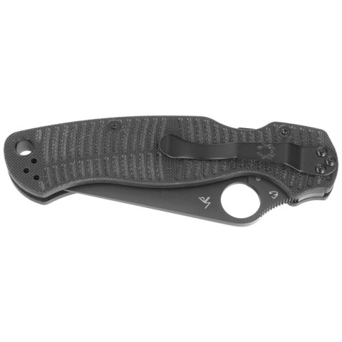 Nóż składany Spyderco Para Military 2 Black G10, Black DLC CPM MagnaCut by Sal, Eric Glesser (C81GMCBKP2) Spyderco Inc.