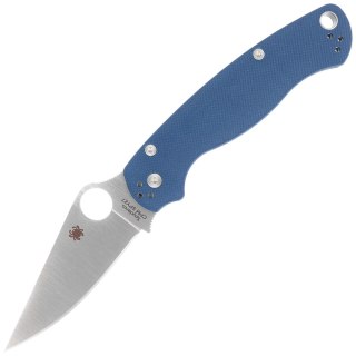Nóż składany Spyderco Para Military 2 Cobalt Blue G10, Satin CPM SPY27 by Sal, Eric Glesser (C81GPCBL2) Spyderco Inc.