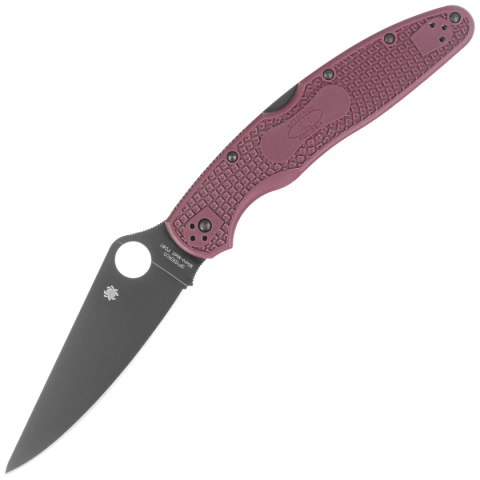 Nóż składany Spyderco Police 4 Sprint Run Burgundy FRN, TiCN Micro-Melt PD#1 by Sal Glesser (C07BGBKP4) Spyderco Inc.