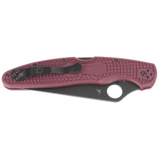 Nóż składany Spyderco Police 4 Sprint Run Burgundy FRN, TiCN Micro-Melt PD#1 by Sal Glesser (C07BGBKP4) Spyderco Inc.