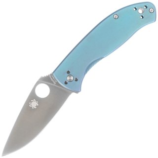 Nóż składany Spyderco Tenacious R.I.L. Blue Titanium, Satin 8Cr13MoV by Eric Glesser (C122TIBLP) Spyderco Inc.