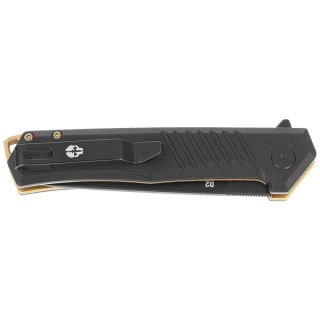 Nóż składany Tekto F1 Alpha Black G10, Bronze HW, Black D2 Tekto Knives