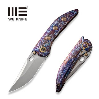 Nóż składany We Knife Attor Flamed Titanium, Polished Bead Blasted CPM 20CV by Dalibor Bergam (WE23037-2) WE Knife