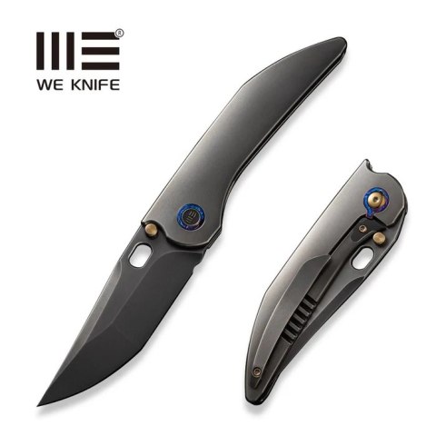 Nóż składany We Knife Attor Gray Titanium, Polished Gray CPM 20CV by Dalibor Bergam (WE23037B-1) WE Knife