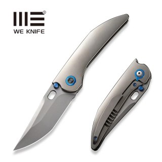 Nóż składany We Knife Attor Polished Bead Blasted Titanium, Polished Bead Blasted CPM 20CV by Dalibor Bergam (WE23037B-2) WE Knife