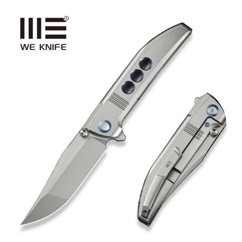 Nóż składany We Knife Ezinta Gray Titanium, Polished Bead Blasted M390 (WE22041-2) WE Knife