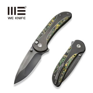 Nóż składany We Knife Zizzit Titanium/Toxic Storm Fat Carbon, Polished Gray CPM 20CV (WE23031-4) WE Knife