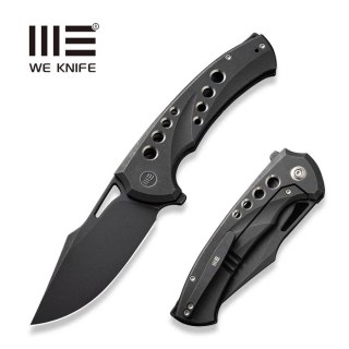 Nóż składany WeKnife Swiftfin Black Titanium, Black Stonewashed CPM 20CV (WE23051-1) WE Knife