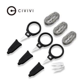 Noże na szyję 3szt Civivi Quick Snip Black ABS/Rubber, 6Cr13 (C22022A-2) Civivi by WE Knife