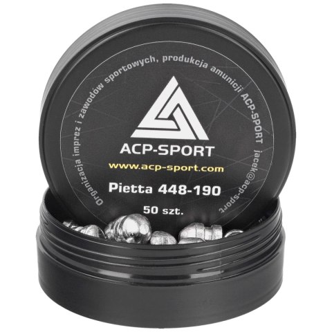 Pociski ołowiane ACP-Sport Conical Pietta .448, 50 szt. (JW450-P) ACP-Sport
