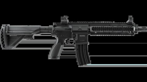 Replika karabinek ASG H&K Heckler&Koch HK416D AEG 6 mm elektryczna (2.6497) Umarex