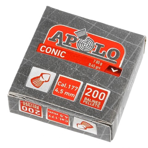 Śrut Apolo Conic 4.5 mm, 200 szt. 0.45g/7.0gr (20005) Apolo