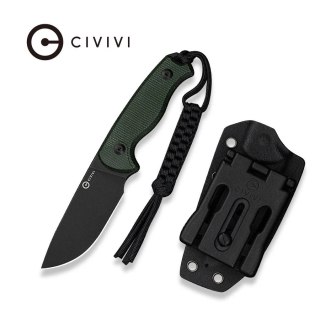 Nóż Civivi Timberbark Green Canvas Micarta, Black Stonewashed 14C28N (C23094-3) Civivi by WE Knife