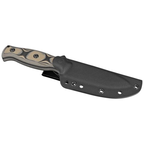 Nóż Fox Ego Black/Coyote Tan G10, Stonewashed AISI 1095 by Alfredo Doricchi (TK-FX01) FOX
