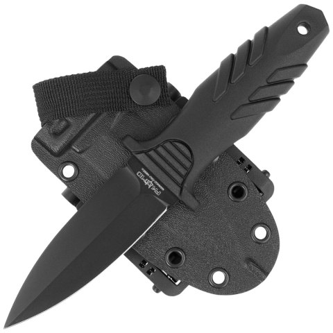 Nóż Fox FKMD Tactical Elementum Dagger S/E Black PP/TPE, Black Idroglider N690Co (FX-647) FOX