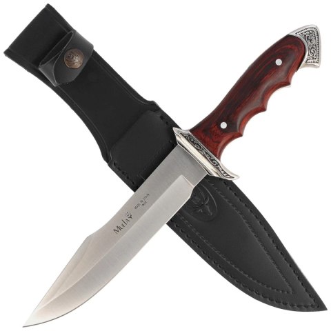 Noż Muela 21833 Red Pakka Wood, Satin X50CrMoV15 Muela