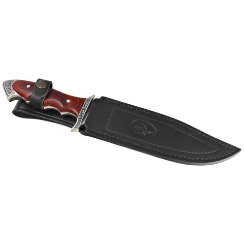 Noż Muela 21833 Red Pakka Wood, Satin X50CrMoV15 Muela