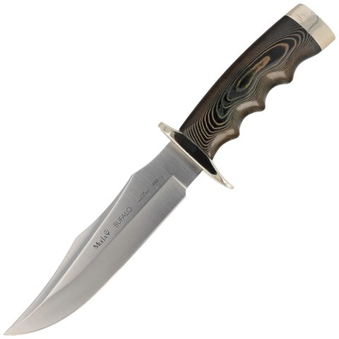 Nóż Muela Bufalo-17G Green Micarta, Satin 440 Muela