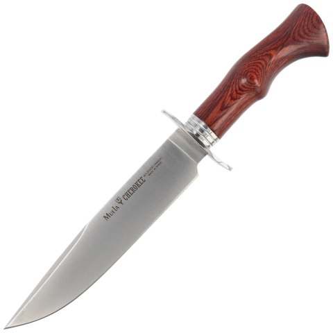 Nóż Muela Cherokee-19R Red Pakka Wood, Satin X50CrMoV15 Muela
