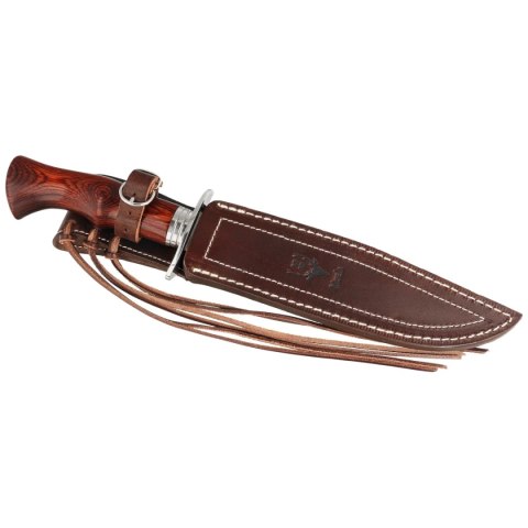 Nóż Muela Cherokee-19R Red Pakka Wood, Satin X50CrMoV15 Muela