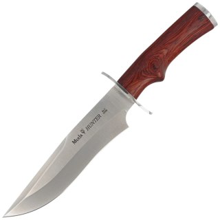 Nóż Muela Hunter-17R Red Pakka Wood, Satin X50CrMoV15 Muela