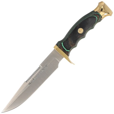 Nóż Muela Ranger-14GS Green Pakka Wood, Satin X50CrMoV15 Muela