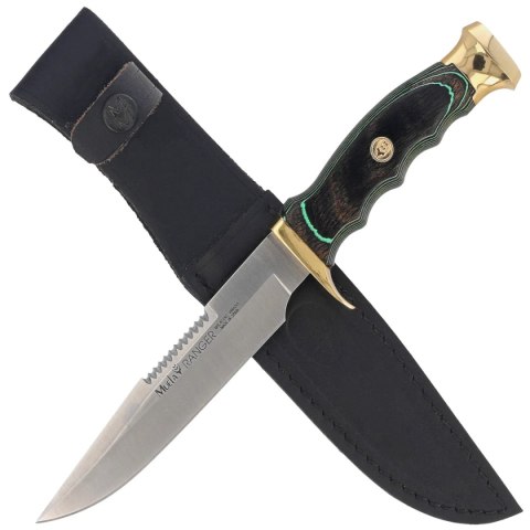 Nóż Muela Ranger-14GS Green Pakka Wood, Satin X50CrMoV15 Muela