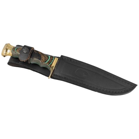 Nóż Muela Ranger-14GS Green Pakka Wood, Satin X50CrMoV15 Muela