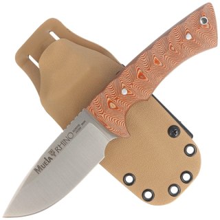 Nóż Muela Rhino-10SV.C/K Brown Canvas Micarta, Satin X50CrMoV15 Muela