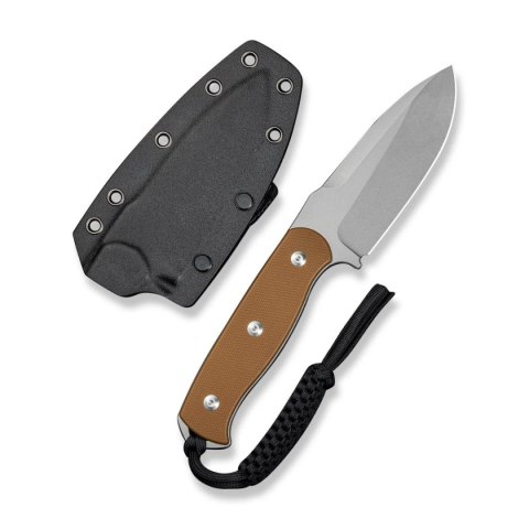 Nóż Sencut Toxodon Brown G10, Stonewashed 9Cr18MoV (S24036-3) Sencut by We Knife