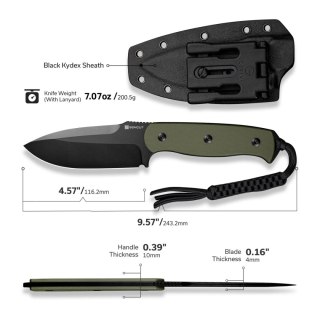 Nóż Sencut Toxodon OD Green G10, Black 9Cr18MoV (S24036-2) Sencut by We Knife